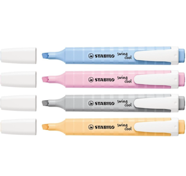 S2TABILO RESALTADOR 4PC SWING PASTEL - Imagen 2